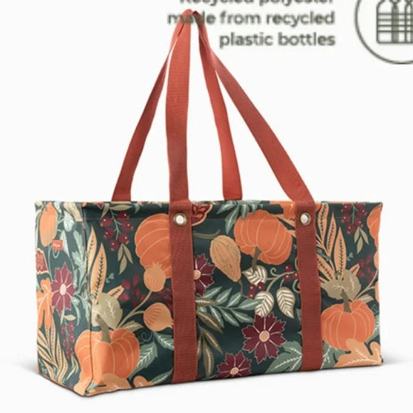 thirty-one Bags Thirtyone Large Utility Tote Pumpkin Floral